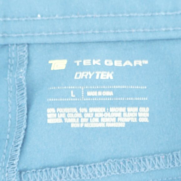Tek Gear Mens Running Shorts DryTek Size Large Pockets Blue Athletic - Picture 5 of 5